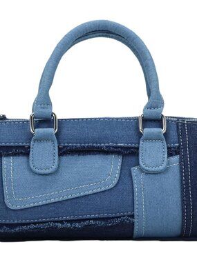 Swing Bag Shoulder Bags for Women Denim Purse Patchwork Crossbody Evening Handba